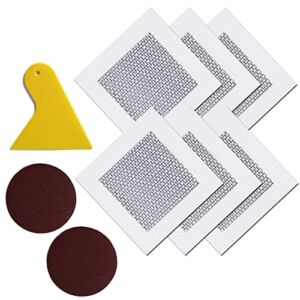 GAXmi 4 Inch Drywall Repair Kit 6 Pack Plasterboard Wall Surface Hole Patch Set with Scraper Sandpaper