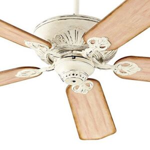 Lancaster Poplars Ceiling Fan in Transitional Style 52 inches Wide by 10.91 inches High Persian White Distressed Weathered Pine Lancaster Poplars Ceiling Fan in Transitional Style 52 inches Wide by