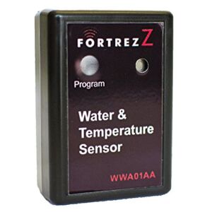 Wireless Water & Temperature Sensor Black w/Buzzer; Cert ID: ZC08-09050007