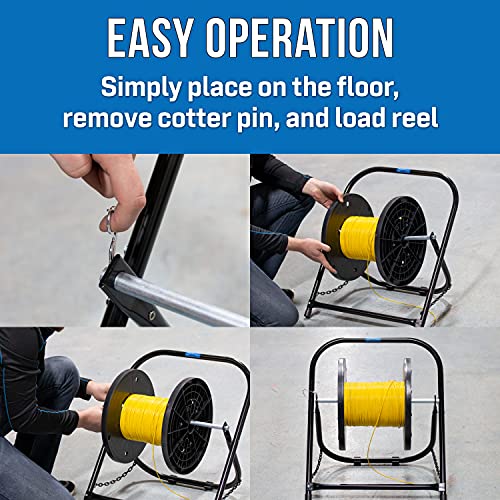 Jonard Tools CC-2721 High Durability Steel Cable Caddy, Holds Cable Reels Up To 20″ Diameter and 100 lb Capacity | The Storepaperoomates Retail Market - Fast Affordable Shopping