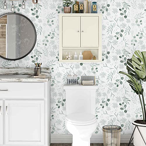 Peel and Stick Wallpaper Floral Wallpaper Vintage Contact Paper 17.71 inch X 118 inch Forgiving Green Leaf Removable Wallpaper Self Adhesive Easy to Install Vinyl Home Decoration for Wall Shelf Drawer | The Storepaperoomates Retail Market - Fast Affordable Shopping