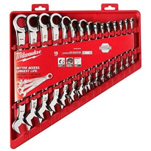 Milwaukee Electric Tools MLW48-22-9416 Ratcheting Combination Wrench Set – SAE