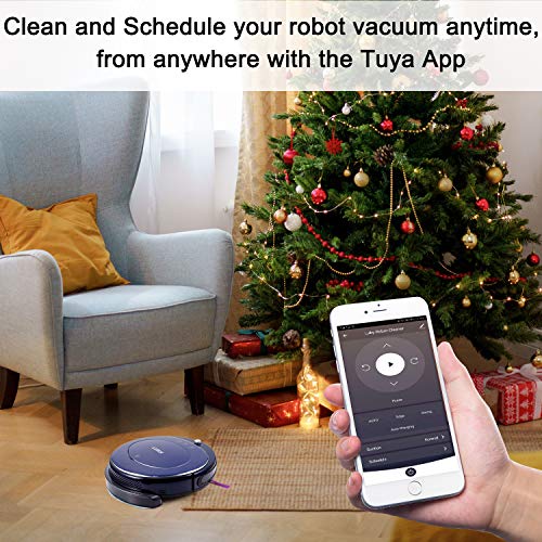 Luby HI5 Robotic Vacuums, 12.59 x 12.59 x 3.14 inches, Blue | The Storepaperoomates Retail Market - Fast Affordable Shopping