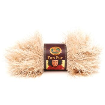 Lion Brand Yarn 320-124 Fun Fur Yarn, Champagne | The Storepaperoomates Retail Market - Fast Affordable Shopping