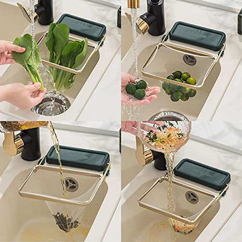 Kitchen Sink Strainer – Sink Drain Strainer Basket with 200PCS Disposable Sink Strainer Bags, Corner Food Strainer over The Sink for Kitchen Waste Vegetable Fruits (White + 200PCS Filter Nets) | The Storepaperoomates Retail Market - Fast Affordable Shopping