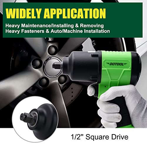 DOTOOL Air Impact Wrench 1/2 Inch Square Drive Heavy Duty 880 ft-Lbs Max with 1/2-Inch Impact Socket Sets 10-Pieces Drive 6-Point (11mm to 24mm) | The Storepaperoomates Retail Market - Fast Affordable Shopping