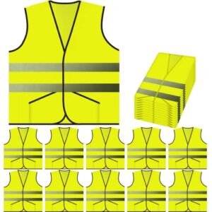 PeerBasics Pocket Safety Vest Bulk Pack Reflective High Visibility Men Women