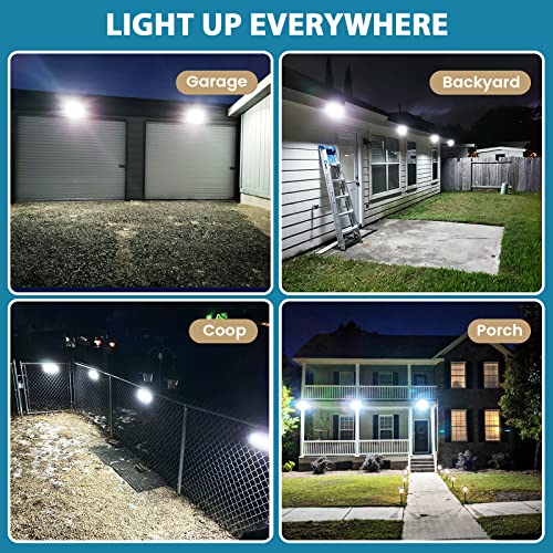 Luposwiten Solar Lights Outdoor Waterproof 100 LED Solar Powered Outdoor Lights, Motion Sensor Outdoor Lights for Front Door, Yard, Garage, Garden, Patio, Deck (4 Pack) | The Storepaperoomates Retail Market - Fast Affordable Shopping