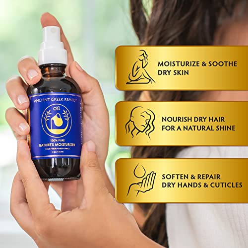 Organic Blend of Olive, Lavender, Almond, Vitamin E and Grapeseed Oils, Day and Night Moisturizer for Dry Skin, Face, Hair, Foot, Leg, Hands, Nail and Cuticle Care, Natural Body Oil for Women and Men | The Storepaperoomates Retail Market - Fast Affordable Shopping