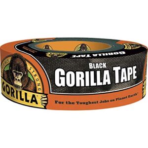 Gorilla Black Duct Tape, 1.88″ x 35 yd, Black, (Pack of 1)