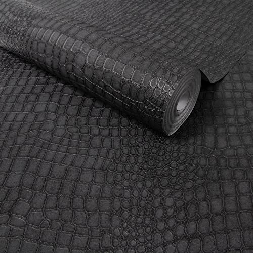 Graham & Brown 32-659 Superfresco Easy Crocodile Black Wallpaper (paste the wall product) | The Storepaperoomates Retail Market - Fast Affordable Shopping