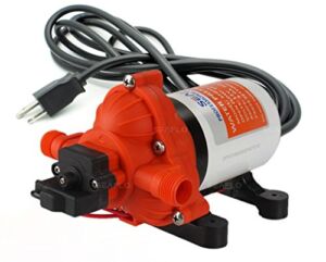 SEAFLO 33-Series Industrial Water Pressure Pump w/ Power Plug for Wall Outlet – 115VAC, 3.3 GPM, 45 PSI