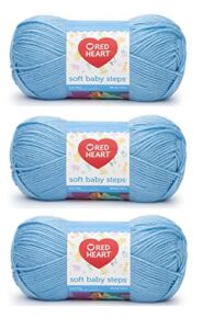 Red Heart Soft Baby Steps Yarn (3-Pack) Baby Blue E746-9800