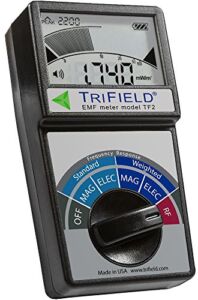 TRIFIELD Electric Field, Radio Frequency (RF) Field, Magnetic Field Strength Meter -EMF Meter Model TF2 – Detect 3 Types of Electromagnetic Radiation with 1 Device – Made in USA by AlphaLab, Inc.