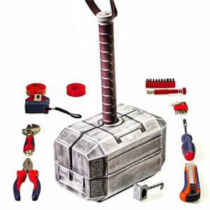 Thor Hammer Toolbox, Home Repair Tool Set, Multifunctional Thor’S Hammer Tool Kit, Diy Hand Tool, Novelty, Marvel Gifts for Men