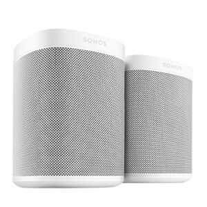 Two Room Set with All-New Sonos One – Smart Speaker with Alexa Voice Control Built-in. Compact Size with Incredible Sound for Any Room. (White)