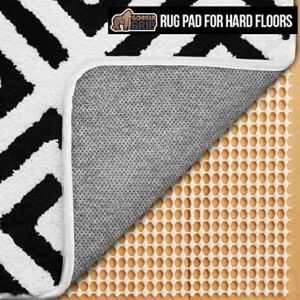 Gorilla Grip Extra Strong Rug Pad Gripper, Grips Keep Area Rugs in Place, Thick, Slip and Skid Resistant Pads for Hard Floors, Under Carpet Mat Cushion and Hardwood Floor Protection, 2×8 FT