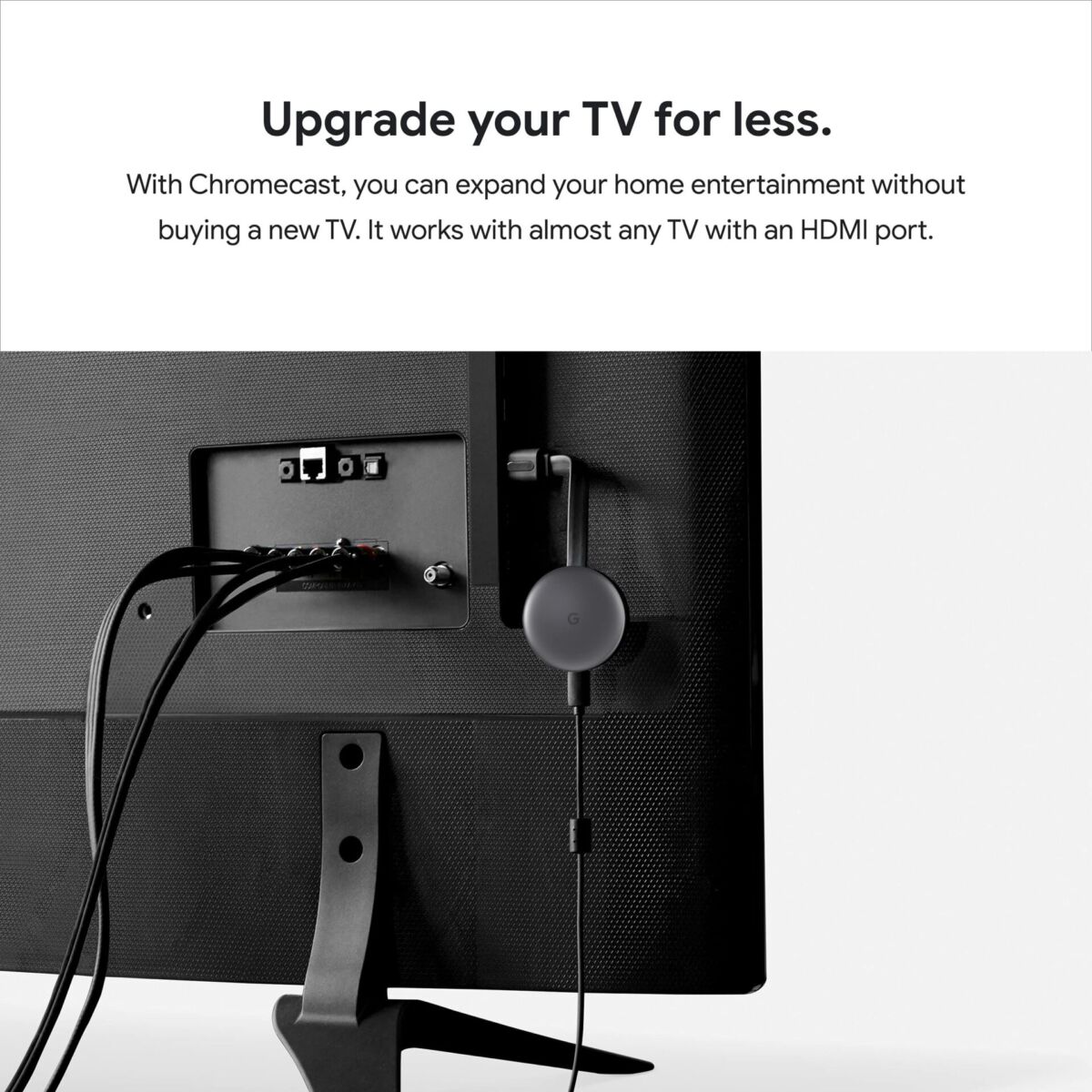 Google Chromecast – Streaming Device with HDMI Cable – Stream Shows, Music, Photos, and Sports from Your Phone to Your TV | The Storepaperoomates Retail Market - Fast Affordable Shopping