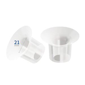 Begical Clear Flange Inserts 21mm for Freemie 25mm Collection Cup/Spectra cacacup 24mm/lansinoh&Ameda 25mm Breast Pump Shields/Flanges.Reduce Nipple Tunnel Down to 21mm