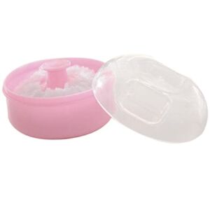 Cosmetic Body Powder Puff Case Baby Container Box Sponge Beauty Tools Beauty Items (Pink, One Size)