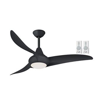 Minka-Aire F845-CL Light Wave 44″ Ceiling Fan with LED Light in Coal with Remote and Additional Remote Control… | The Storepaperoomates Retail Market - Fast Affordable Shopping