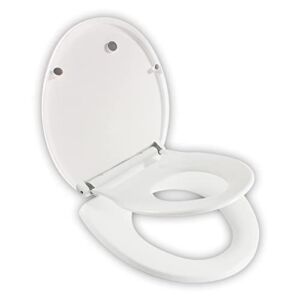Umien Brand New 2 in 1 Potty Training Seat – Easy To Install – Very Convertible Toilet Seat, (Round)