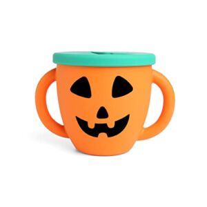 Halloween Pumpkin Silicone Snack Cups For Toddlers & Babies