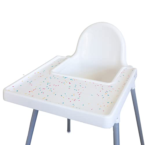 MANGO CO. Mango Co. Sprinkle High Chair Placemat for Antilop Baby High Chair – BPA Free, Dishwasher Safe, Silicone Placemats – Finger Foods Placemat for Toddler and Baby (Sprinkle) | The Storepaperoomates Retail Market - Fast Affordable Shopping