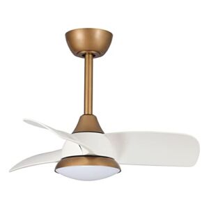 Parrot Uncle Ceiling Fans with Lights Remote Control Modern White Ceiling Fan with Light for Bedroom, 28 Inch