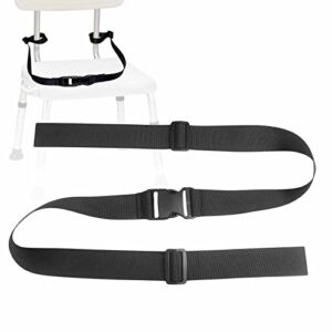 Shower Chair Anti-Slip Belt, Universal Bath Bench or Stool Protective Buckle Strap Bathroom Nursing Care Supply for Elderly, Disabled, Patient