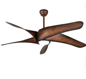 SDFGH Vintage Ceiling Fan with Lights Remote Control Techo Fan LED Light Bedroom Ceiling Fans