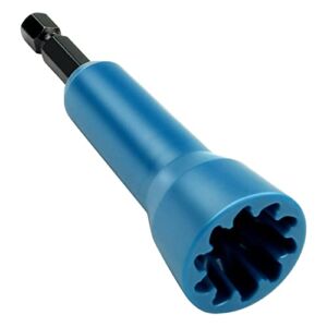 Spin-Twist Wire Connector Socket, Wire Twisting Tool, Wire Twisting Spinner, Wire Twister, 1 PCS, Blue