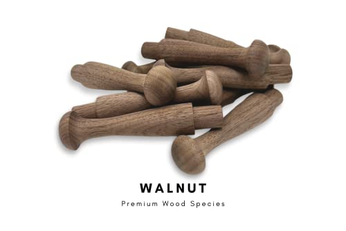 Walnut 3.5-Inch Premium Wood Shaker Pegs with 5/8-Inch Tenon – (10-Pack) – Balsam Point Workshop | The Storepaperoomates Retail Market - Fast Affordable Shopping