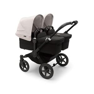 Bugaboo Donkey 5 Complete Twin Stroller – Convert Your Single into a Double Stroller – Black/Midnight Black/Misty White
