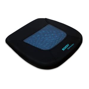 Sojoy Gel Seat Cushion for Office Chair Memory Foam Car Seat Cushion Non-Slip Coccyx Cushion for Relief and Comfort