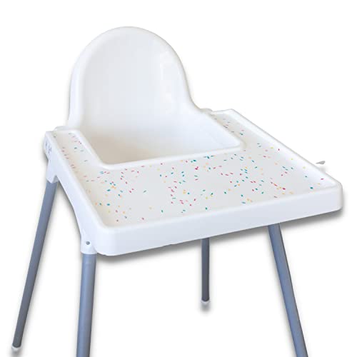 MANGO CO. Mango Co. Sprinkle High Chair Placemat for Antilop Baby High Chair – BPA Free, Dishwasher Safe, Silicone Placemats – Finger Foods Placemat for Toddler and Baby (Sprinkle) | The Storepaperoomates Retail Market - Fast Affordable Shopping