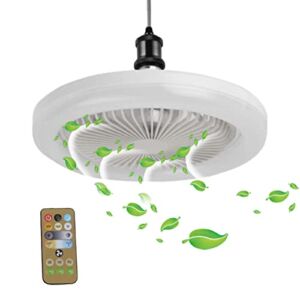 Gonipol Ceiling Fans with Lights and Remote | 30W Dimmable Noiseless Timing Fan Light Ceiling | Flush Mount Ceiling Fan with LED Light and Remote | Celingfans with Lights for Bedroom Living Room