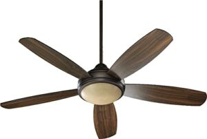 Parklands Glen Ceiling Fan in Soft Contemporary Style 52 inches Wide By 14.72 inches High Oiled Bronze Oiled Bronze/Walnut Parklands Glen Ceiling Fan in Soft Contemporary Style 52 inches Wide By 14.72