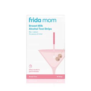 Frida Mom Alcohol Detection Test Strips for Breast Milk – at Home or On The go Peace of Mind in 2 Minutes – 15 ct