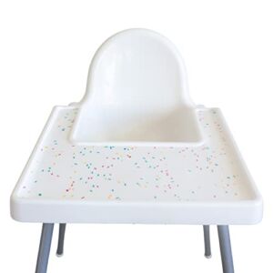 MANGO CO. Mango Co. Sprinkle High Chair Placemat for Antilop Baby High Chair – BPA Free, Dishwasher Safe, Silicone Placemats – Finger Foods Placemat for Toddler and Baby (Sprinkle)