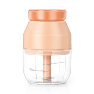 Baby Food Maker, Baby Food Processor for Baby Food, Fruit, Vegatable, Meat, USB Rechargeable Mini Baby Food Blender BPA Free, Stainless Blades Steel, Easy to Clean (280ml)