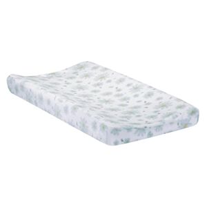 Lambs & Ivy Sweet Daisy White/Blue Flowers Changing Pad Cover