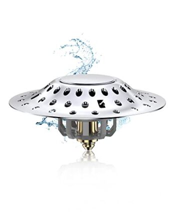KKDFTU® 2 in 1 Bathtub Stopper & Drain Hair Catcher, Anti-Rust Tub Stopper with Dual Filtration Design, Pop-up Bathtub Drain Cover for 1.6-2.0″ Drain Hole | The Storepaperoomates Retail Market - Fast Affordable Shopping