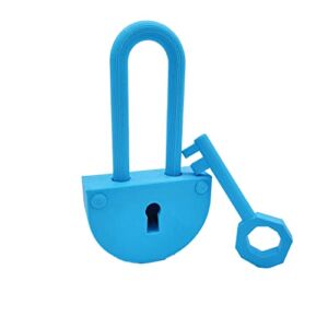 Toy Lock – Half Round Blue- Hello Neighbor Inspired – Made in USA