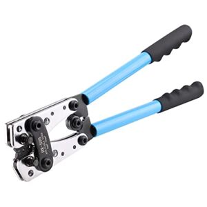 TUOYAO Cable Lug Crimping Tool,Wire Crimper Tool,AWG 10-1/0 for Heavy Duty Wire Lugs,Battery Terminal,Copper Lugs Terminals