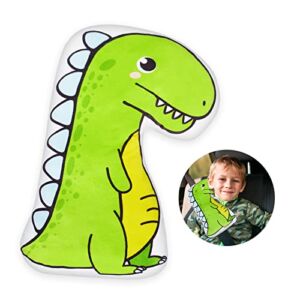 Seat Belt Cushion, Dinosaur Car Seat Strap Covers Soft Seatbelt Covers for Kids Adjust Carseat Straps Covers for Children Baby Boys Girls Travel