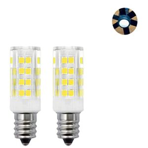 Becuice LED Light Bulb Equivalent 40W Halogen Replacement for Ceiling Fan Chandelier Pendant Light Bathroom Lighting 110V 4W Candelabra Base (White)