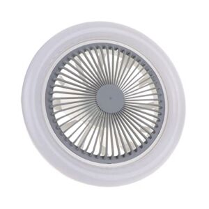 illombo 30W Ceiling Fan with LED Light, 3-Blade Modern E27 Lamp Head Fan Lamp Flush Mount for Bedroom Office AC 85V-265V