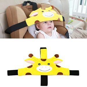 MEIRUJIA Baby Child Head Support for Car Seat Neck Relief Strap Headrest Cartoon Animal Pattern Head Strap Support for Toddler Kids Children Child Infant (Giraffe)