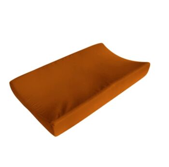 Changing pad Cover in Organic Cotton Knit Solid Rust Handmade in The USA | The Storepaperoomates Retail Market - Fast Affordable Shopping
